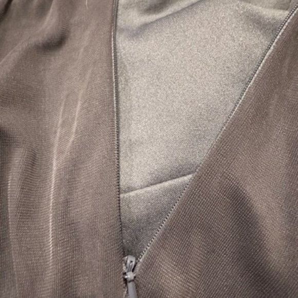 Deep Illusion Neckline A line skirt Bridesmaid Dress - Picture 12 of 16